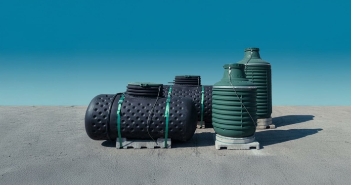 insieme di serbatoi Amico GPL di WTS Gas. Serbatoi interrati con il massimo della sicurezza